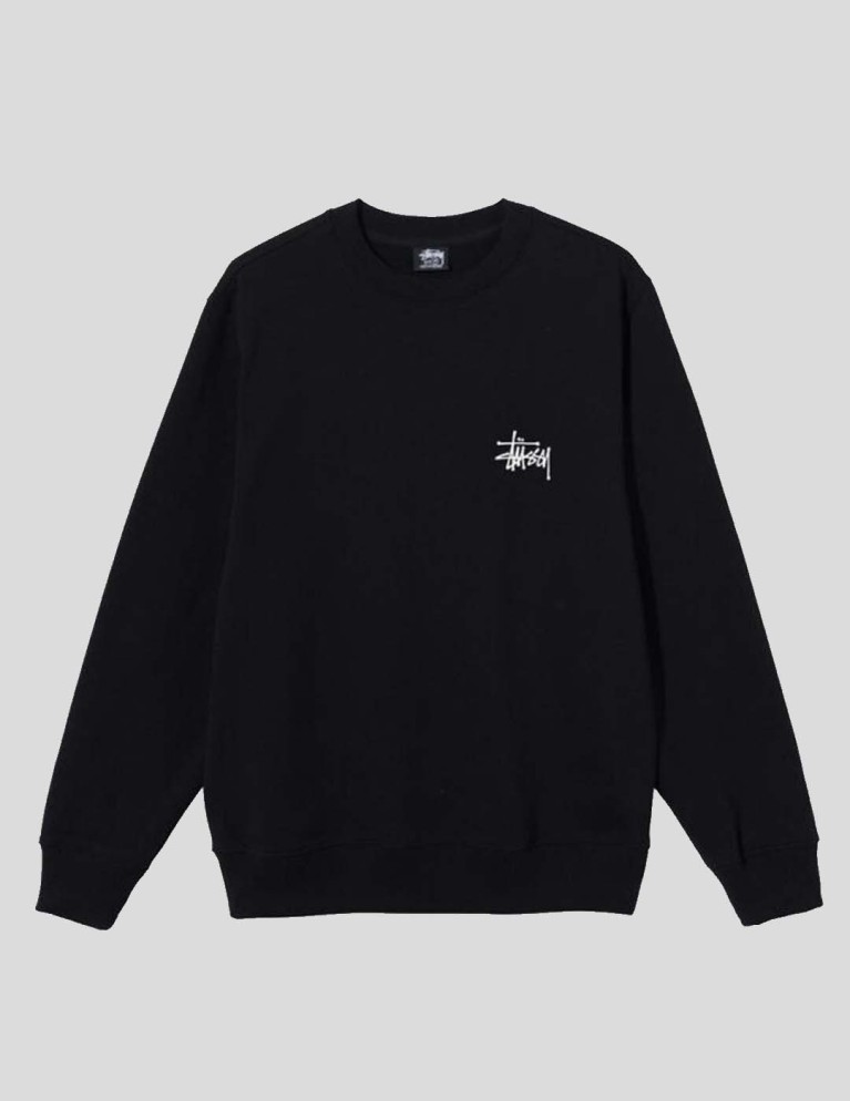 Sudadeira STUSSY basic stussy crew black